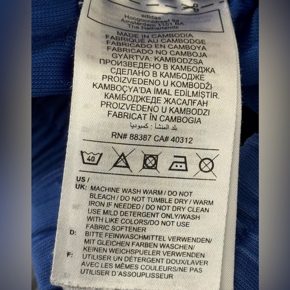 adidas Men's Royal Blue‎ Athletic Shorts - Picture 8 of 8